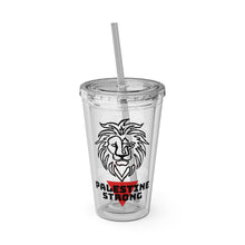 Load image into Gallery viewer, Palestine Strong Sunsplash Tumbler with Straw, 16oz