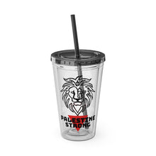 Load image into Gallery viewer, Palestine Strong Sunsplash Tumbler with Straw, 16oz