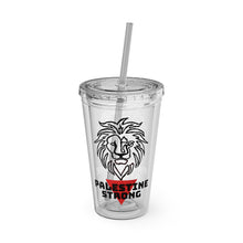 Load image into Gallery viewer, Palestine Strong Sunsplash Tumbler with Straw, 16oz