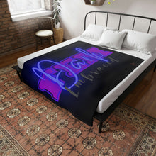 Load image into Gallery viewer, "Dark FEM Embraced" Plush Fleece Blanket