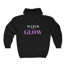 Load image into Gallery viewer, "Watch me as I GLOW" Unisex Heavy Blend™ Full Zip Hooded Sweatshirt