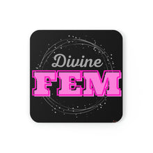 Load image into Gallery viewer, "Divine FEM" Corkwood Coaster Set