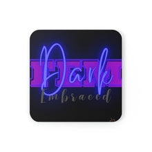 Load image into Gallery viewer, "Dark FEM Embraced" Corkwood Coaster Set