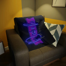 Load image into Gallery viewer, "Dark FEM Embraced" Plush Fleece Blanket