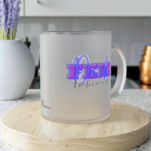 Load image into Gallery viewer, "Dark FEM Embraced" Frosted Glass Mug