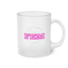 Load image into Gallery viewer, "Divine FEM" Frosted Glass Mug