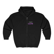 Load image into Gallery viewer, "Watch me as I GLOW" Unisex Heavy Blend™ Full Zip Hooded Sweatshirt