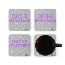 Load image into Gallery viewer, "Divine Goddess" Corkwood Coaster Set