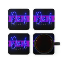 Load image into Gallery viewer, "Dark FEM Embraced" Corkwood Coaster Set
