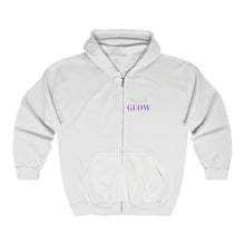 Load image into Gallery viewer, "Watch me as I GLOW" Unisex Heavy Blend™ Full Zip Hooded Sweatshirt
