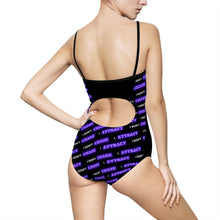Load image into Gallery viewer, "I Don't Chase, I Attract" Women's One-piece Swimsuit