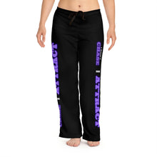 Load image into Gallery viewer, "I Don't Chase, I Attract" Women's Pajama Pants (AOP)
