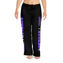 Load image into Gallery viewer, "I Don't Chase, I Attract" Women's Pajama Pants (AOP)