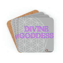 Load image into Gallery viewer, "Divine Goddess" Corkwood Coaster Set