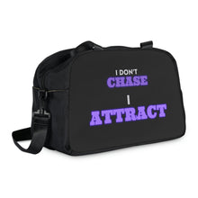 Load image into Gallery viewer, "I Don't Chase, I Attract" Fitness Handbag