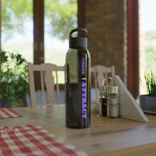 Load image into Gallery viewer, "I Don't Chase, I Attract" Sky Water Bottle