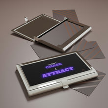 Load image into Gallery viewer, "I Don't Chase, I Attract" Business Card Holder