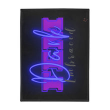 Load image into Gallery viewer, "Dark FEM Embraced" Plush Fleece Blanket