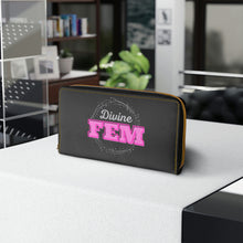 Load image into Gallery viewer, "Divine FEM" Zipper Wallet