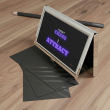 Load image into Gallery viewer, "I Don't Chase, I Attract" Business Card Holder