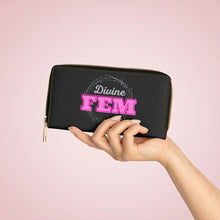 Load image into Gallery viewer, "Divine FEM" Zipper Wallet