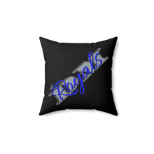 Load image into Gallery viewer, "DM Royals" Faux Suede Square Pillow