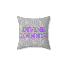 Load image into Gallery viewer, "Divine Goddess" Faux Suede Square Pillow