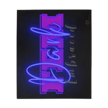 Load image into Gallery viewer, "Dark FEM Embraced" Plush Fleece Blanket