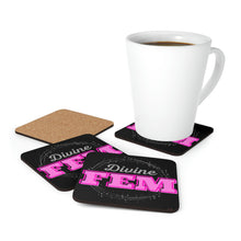 Load image into Gallery viewer, &quot;Divine FEM&quot; Corkwood Coaster Set
