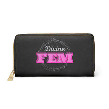 Load image into Gallery viewer, &quot;Divine FEM&quot; Zipper Wallet
