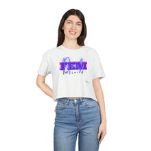 Load image into Gallery viewer, &quot;Dark FEM Embraced&quot; Women&#39;s Crop Tee
